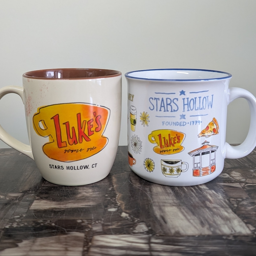 Gilmore Girls Vintage Style Cream Color LUKE'S STARS HOLLOW, CT Mug ☕ - Picture 6 of 6